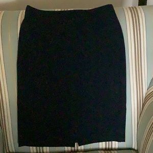 J. CREW BLACK PENCIL SKIRT SZ 00